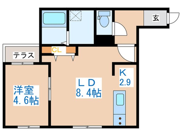 ブランシャールALAIN琴似の物件間取画像